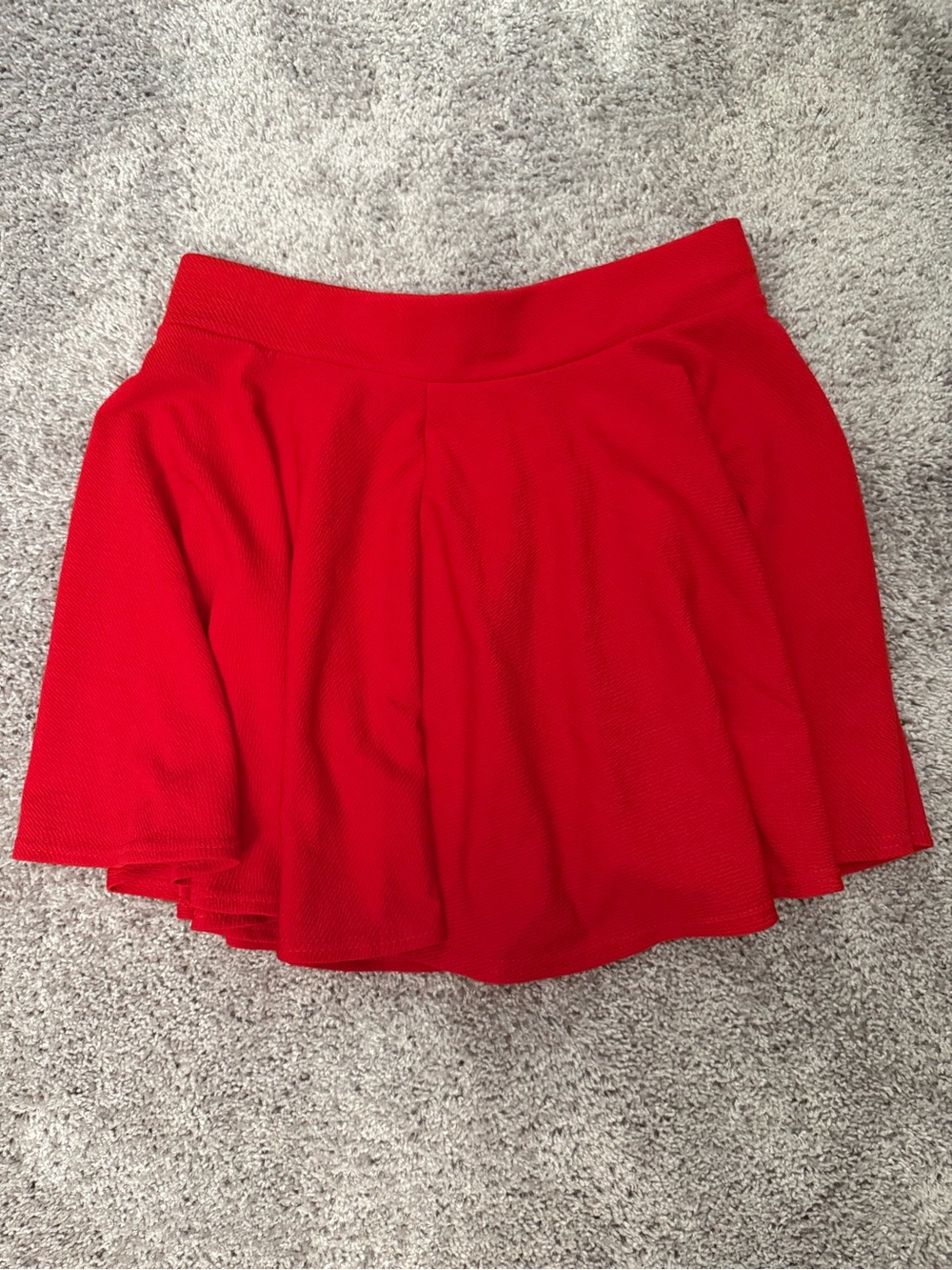 Urban Outfitters Red Circle Skater Skirt